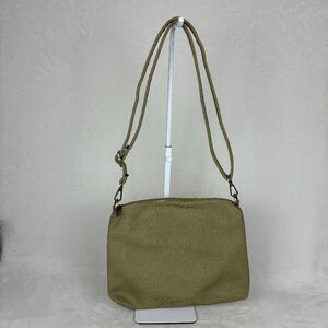 Jen & Co Beige Canvas Crossbody Shoulder Bag Zip - Tan Purse Adjustable Strap